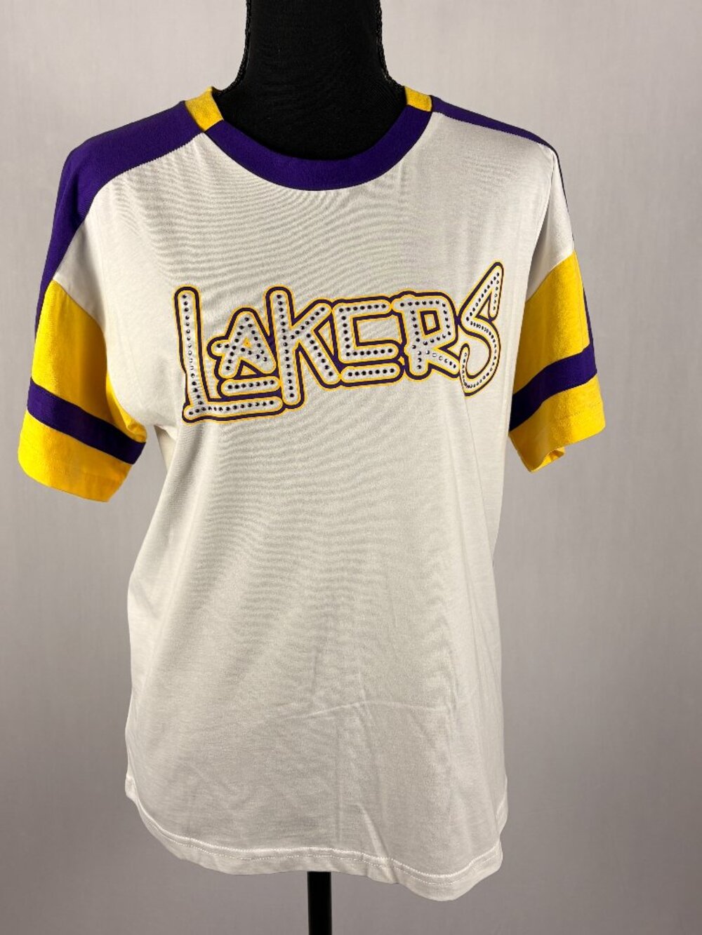 G-III | LA Lakers Women’s Tee | Medium | Rhinestone Shirt | NWT Rare